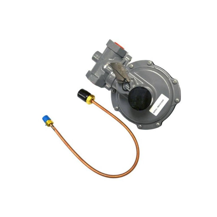 L.B. White 3/4 in. x 3/4 in. regulator kit, 100 PSI / 17 in. WC - shown with included bushing and pigtail