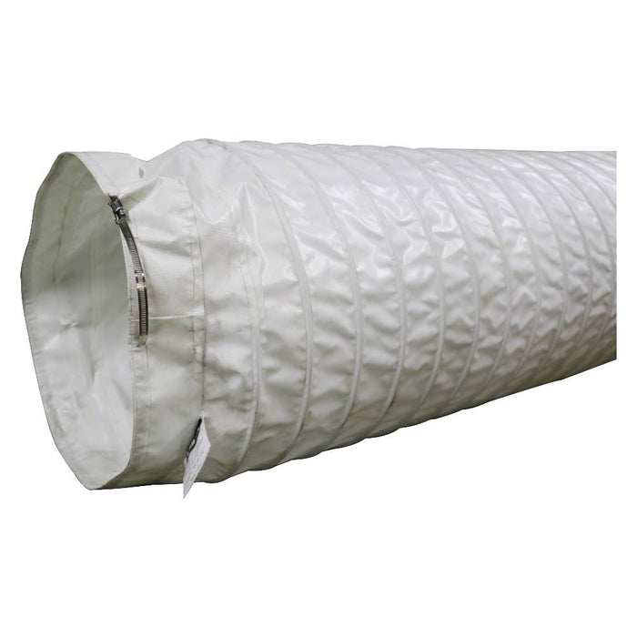 L.B. White Duct Kit, White, Flexible, 16 In. Dia. X 25 Ft. with Clamp – 500-30076