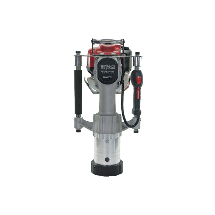Titan Post Driver, Pro Fence Package w/ Barrel, Drive Caps, Gas-Powered 1.2HP Engine – PGD40X-PFR