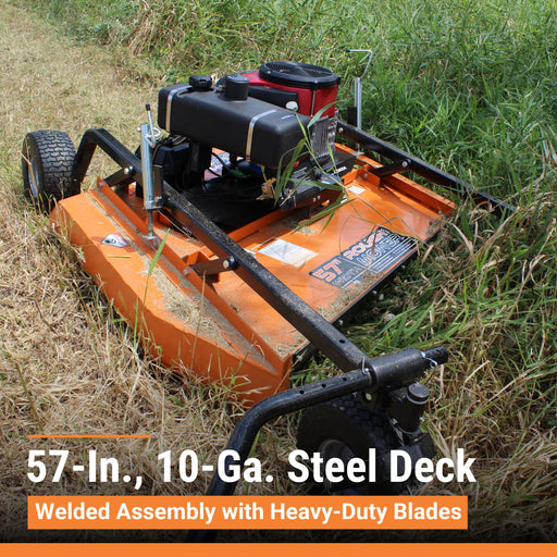 BravePro Rough Cut Mower, 57 in. Towable, Honda GXV630 – BRPRC110HE