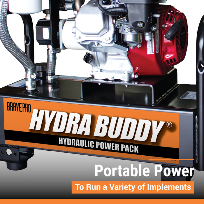 BravePro Hydra Buddy, Hydraulic Power Pack, 900 PSI, 7 GPM, Recoil Start, Honda GX160 – HBH16GX