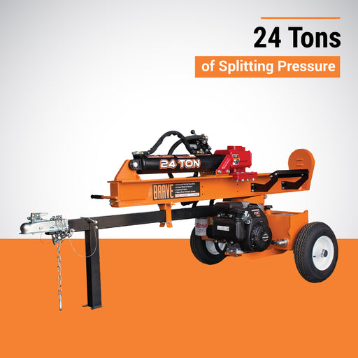 Brave Log Splitter, 24-Ton, Honda GC160 – VH1724GC