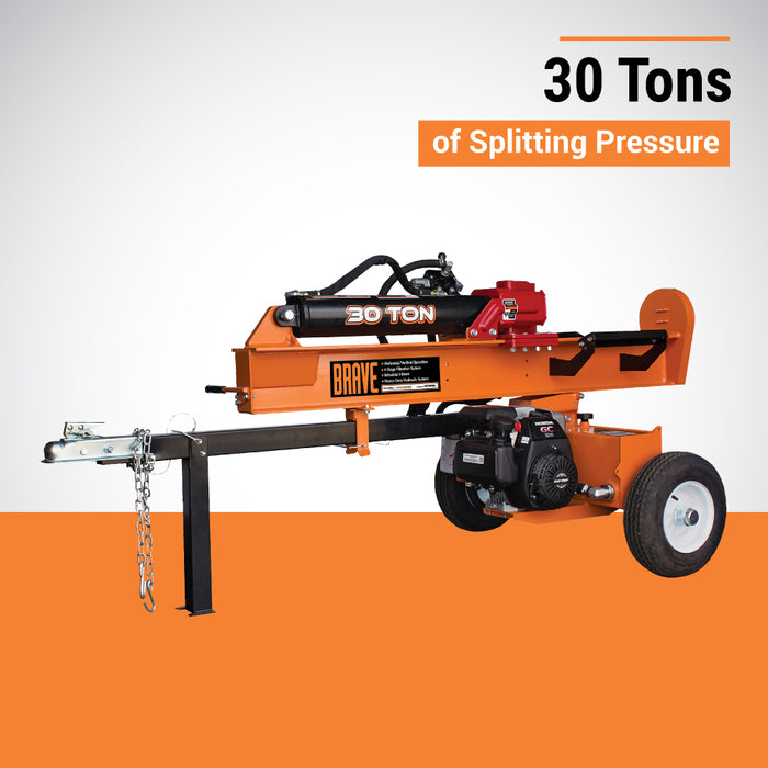 Brave Log Splitter, 30-Ton, Honda GS190 – VH1730GC