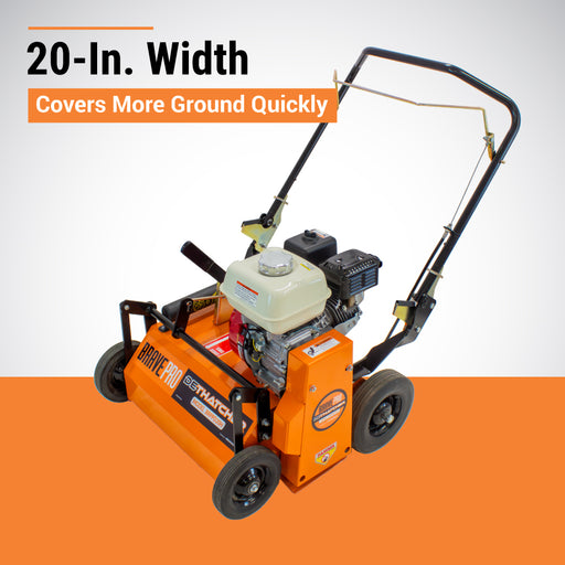 BravePro Power Rake Dethatcher, 20 in. Width – GX160