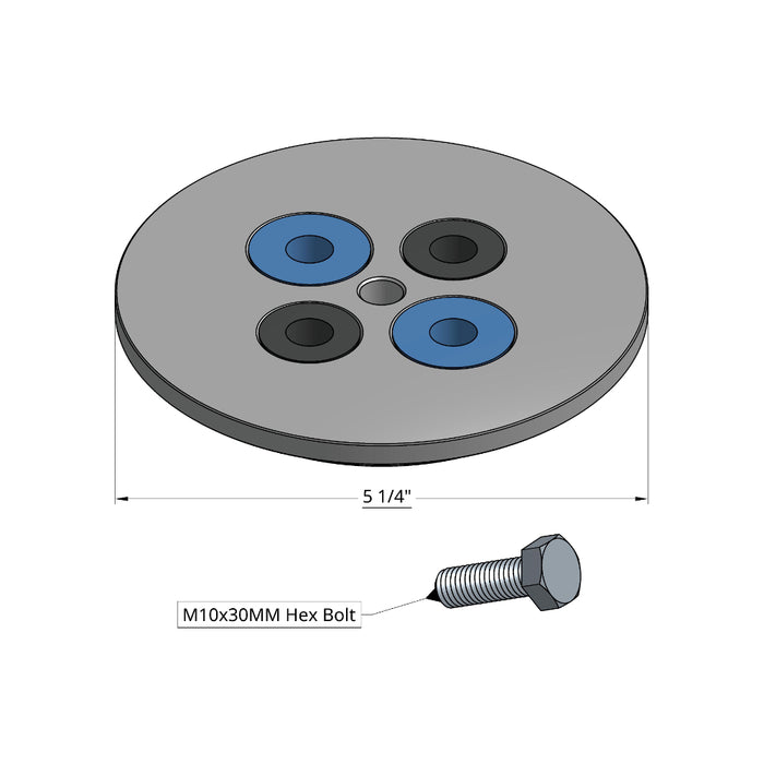 WerkMaster 5 1/4 In. Ultra Flex Steel Pad Driver, Recessed Grommets (Raider Xl5) – 008-0553-01