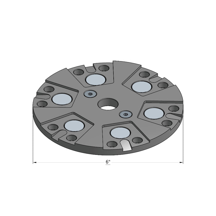 WerkMaster 6 In. Plug N Go Steel Plate, Raider XL5 – 008-0623-00