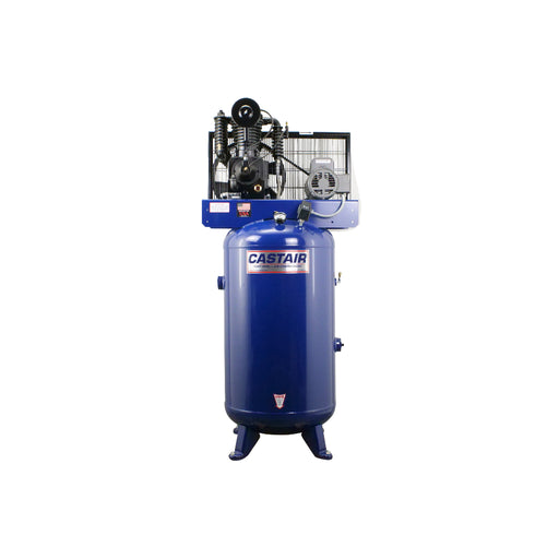 CASTAIR Compressor, Commercial Series, 80 Gal. Vertical, 5HP 1-Phase 230V, 18.1 CFM @100 PSI – C518VC1