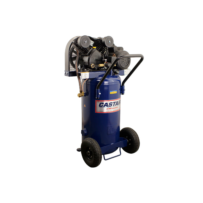 CASTAIR Compressor, Garage Series, 20 Gal. Vertical Portable, 2HP - 1 Phase 115V – G212P50VP