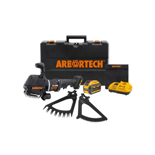 Arbortech AllSaw Cordless Landscaping Wood and Turf Kit, Powered by DEWALT 60V – ALL.FG.200KITWT.20