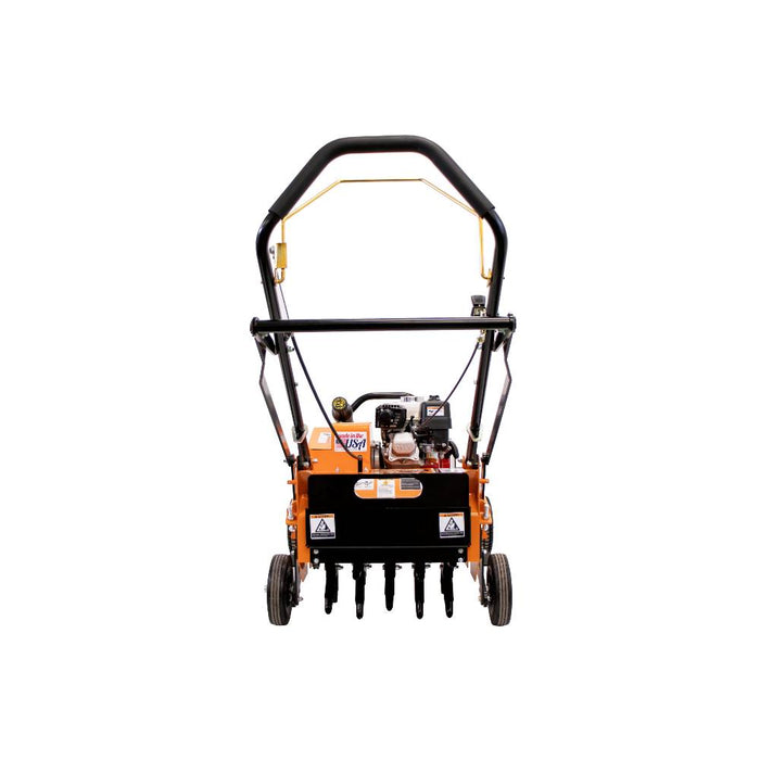 BravePro "U Turn" Walk-Behind Aerator, 18 In., 3 In. Plug Depth, Variable Speed, Honda GX120 – BRPWBA18H