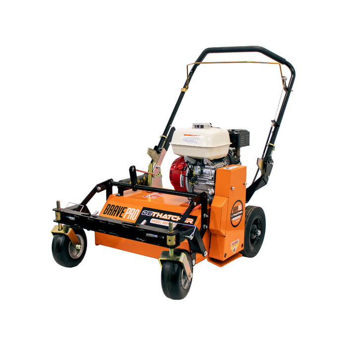 BravePro "U Turn" Power Rake Dethatcher, 20 In. Width – GX160