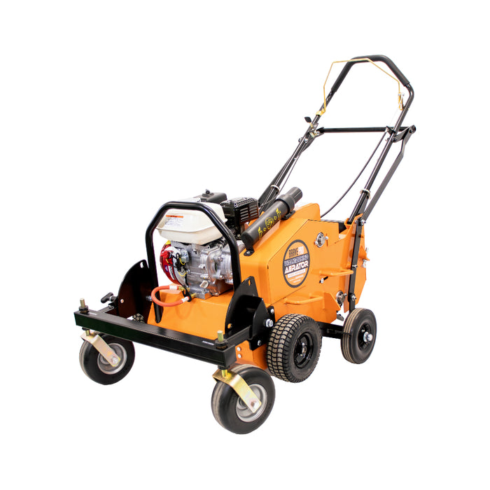 BravePro "U Turn" Walk-Behind Aerator, 18 In., 3 In. Plug Depth, Variable Speed, Honda GX120 – BRPWBA18H
