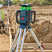 Bosch MT Leveling Exterior, 18V Green-Beam Horizontal Rotary Laser Kit – GRL18V-31K