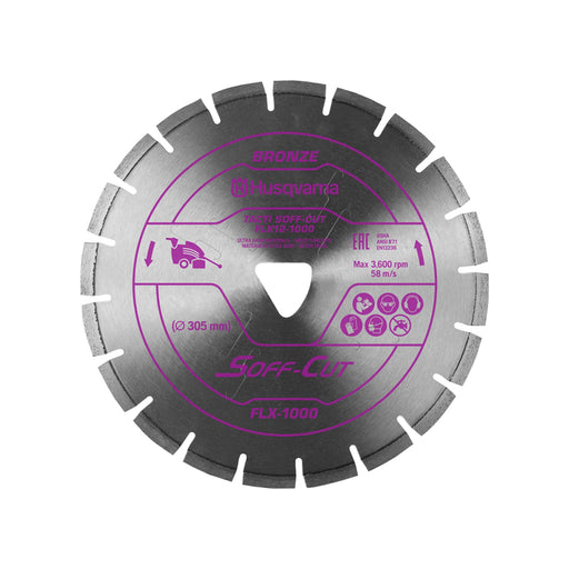 Husqvarna FLX6-1000 Purple, Diamond Saw Blade, with Skid Plate, 575383221