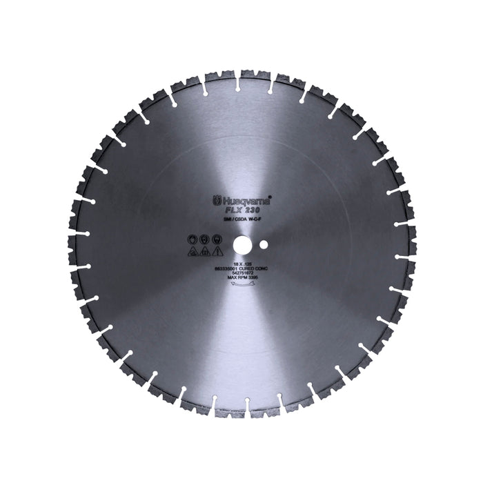 Husqvarna FLX 230, Diamond Saw Blade, 20 In. x 0.125 In. x 1DP-20mmB, Concrete, 542751673