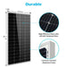 Green Vista Living Sungold Power 200 Watt Monocrystalline Solar Panel - Close-Up