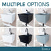 Tehila Standard Wall-Mounted Black Utility Sink with Black Finish Pull-Out Faucet - Installation View