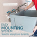 Tehila Standard Wall-Mounted Grey Utility Sink with Stainless Steel Finish Pull-Out Faucet - Close-Up