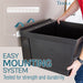 Tehila Standard Wall-Mounted Black Utility Sink, No Supply Lines - Detail View