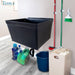 Tehila Standard Wall-Mounted Black Utility Sink, No Supply Lines - Close-Up