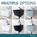 Tehila Standard Wall-Mounted Black Utility Sink, No Supply Lines - Lifestyle View