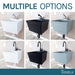 Tehila Standard Wall-Mounted Grey Utility Sink, No Supply Lines - Lifestyle View