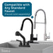 Tehila Standard Wall-Mounted Grey Utility Sink, No Supply Lines - Installation View
