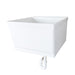 Tehila Standard Wall-Mounted White Utility Sink, No Supply Lines