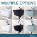 Tehila Standard Wall-Mounted White Utility Sink, No Supply Lines - Lifestyle View