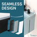 Tehila Standard Wall-Mounted Grey Utility Sink with Black Finish Pull-Down Faucet - Features