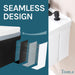 Tehila Standard Wall-Mounted White Utility Sink with Black Finish Pull-Down Faucet - Features