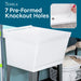 Tehila Standard Freestanding White Utility Sink with Chrome Finish Double Knob Utility Faucet - Features