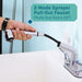 Tehila Standard Freestanding White Utility Sink with Chrome Finish Pull-Out Faucet - Lifestyle View
