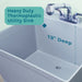 Tehila Standard Freestanding Grey Utility Sink with Chrome Finish Pull-Out Faucet - Features