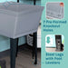 Tehila Standard Freestanding Grey Utility Sink with Stainless Steel Finish Pull-Out Faucet - Installation View