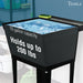 Tehila Standard Freestanding Black Utility Sink with Black Legs, No Supply Lines - Dimensions