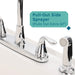 Tehila Standard Freestanding White Utility Sink with Grey Legs and Chrome Finish Wide-set Gooseneck... - Lifestyle View