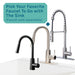 Tehila Standard Freestanding White Utility Sink with Grey Legs, Water Supply Lines Included - Close-Up