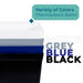 Tehila Standard Freestanding Blue Utility Sink with Black Legs, Water Supply Lines Included - Lifestyle View