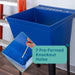 Tehila Standard Freestanding Blue Utility Sink with Black Legs, Water Supply Lines Included - Features