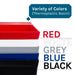 Tehila Standard Freestanding Red Utility Sink with Black Legs, Water Supply Lines Included - Lifestyle View