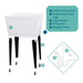 Tehila Standard Freestanding White Utility Sink with Black Legs, Water Supply Lines Included - View 9