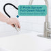 Tehila Standard Freestanding White Utility Sink with Stainless Steel Finish High-Arc Pull-Down Faucet - Lifestyle View