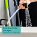 Tehila Standard Freestanding White Utility Sink with Black Legs and Black Finish Wide-set Gooseneck... - Lifestyle View