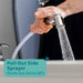 Tehila Standard Freestanding White Utility Sink with Black Legs and Chrome Finish Wide-set Gooseneck... - Lifestyle View