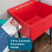 Tehila Standard Freestanding Red Utility Sink with Black Legs and Stainless Steel Finish Wide-set Gooseneck... - Features