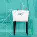 Tehila Standard Freestanding White Utility Sink with Black Legs and Stainless Steel Finish Wide-set Gooseneck... - Side View
