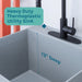 Tehila Standard Freestanding Grey Utility Sink with Black Finish High-Arc Coil Pull-Down Faucet - Features