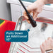 Tehila Standard Freestanding Red Utility Sink with Black Finish High-Arc Coil Pull-Down Faucet - Lifestyle View