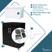 Tehila Black Vanity Cabinet and White Utility Sink, No Supply Lines, No Strainer Basket - View 9